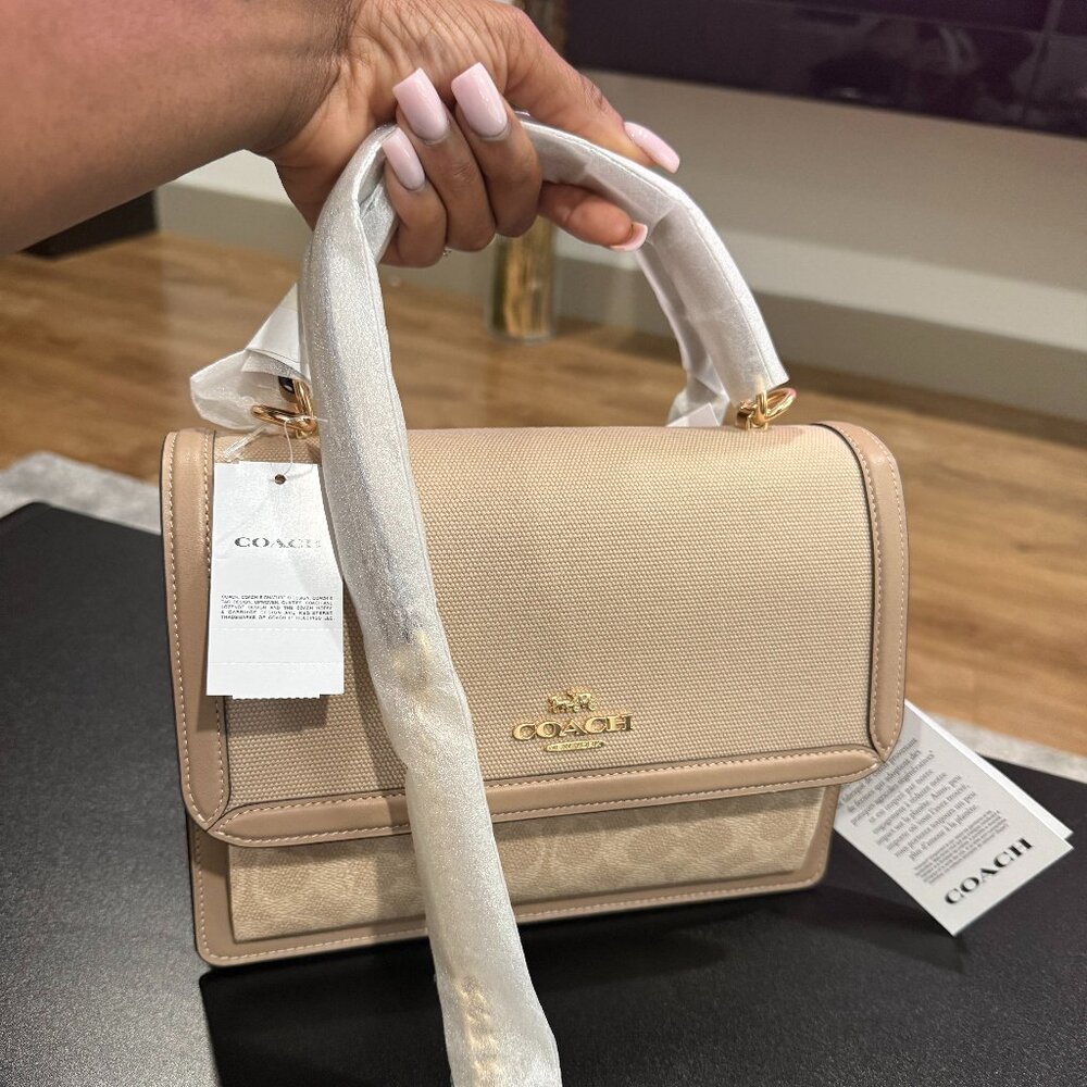 Brand New Klare Crossbody Bag In Signature Canvas